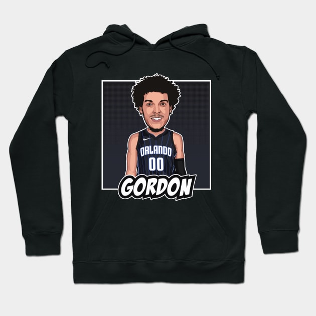 Aaron Gordon Cartoon Artwork Hoodie by origin illustrations